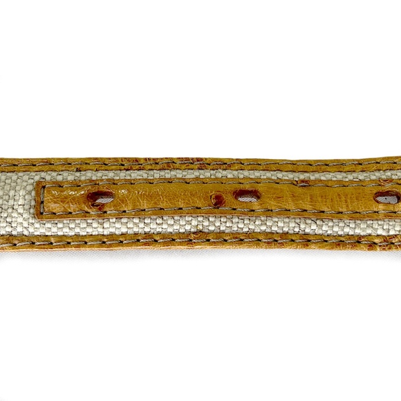 Cape Cobra Cognac Ostrich Belt from South Africa - Picture 3 of 5